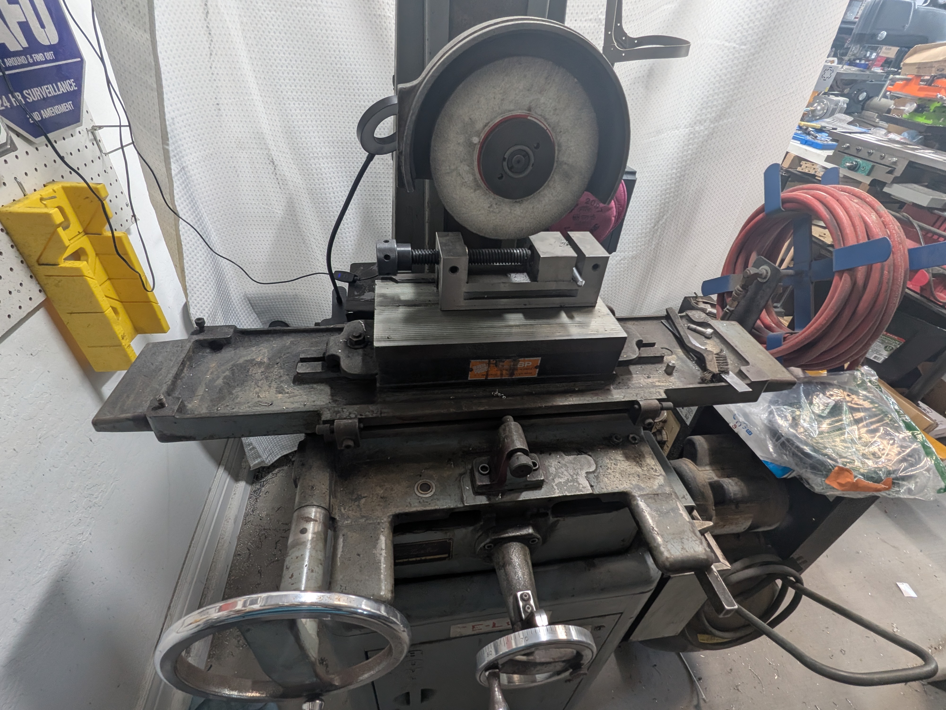 Manual surface grinding